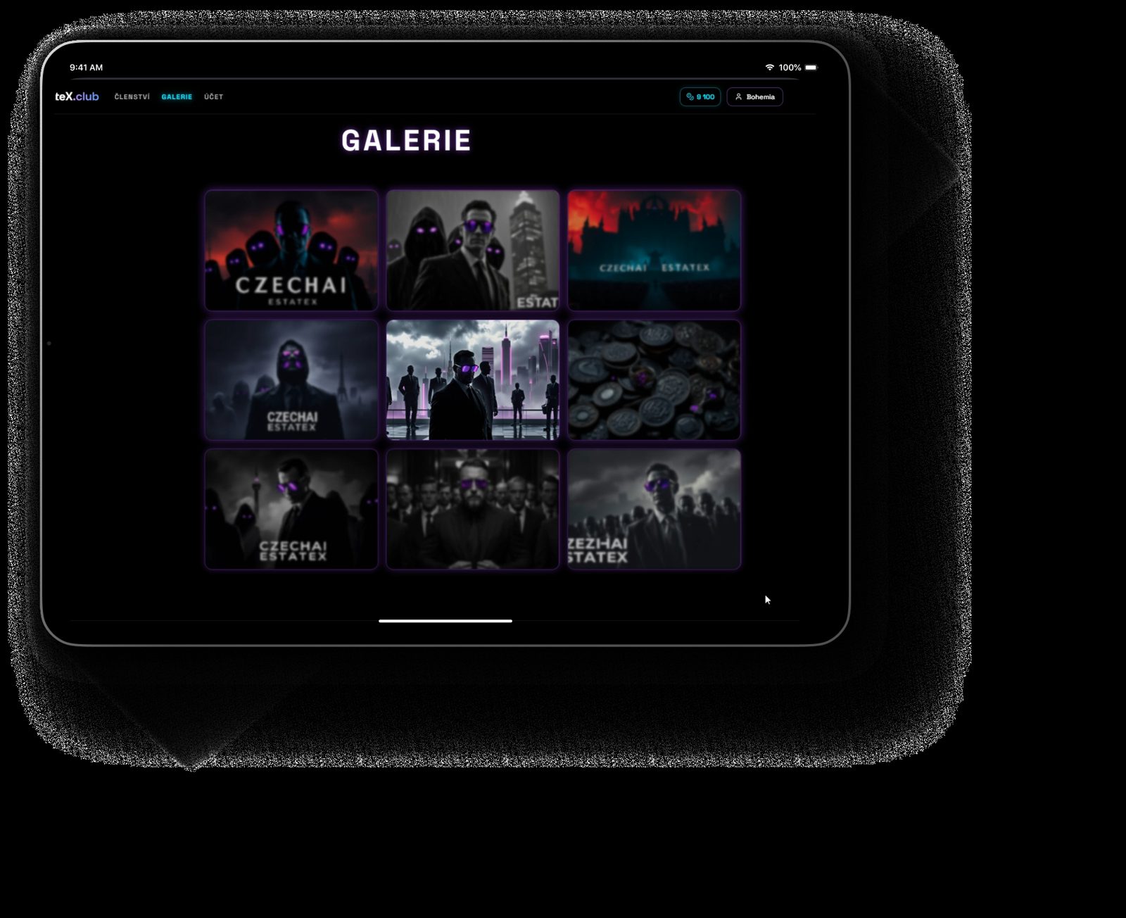 ESTATEX na iPadu — galerie