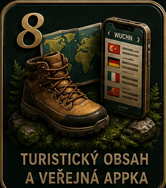 Turistický obsah a veřejná appka