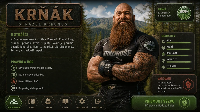 Krňák — herní profil, varianta 2