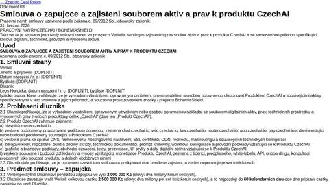 czechai-smlouva